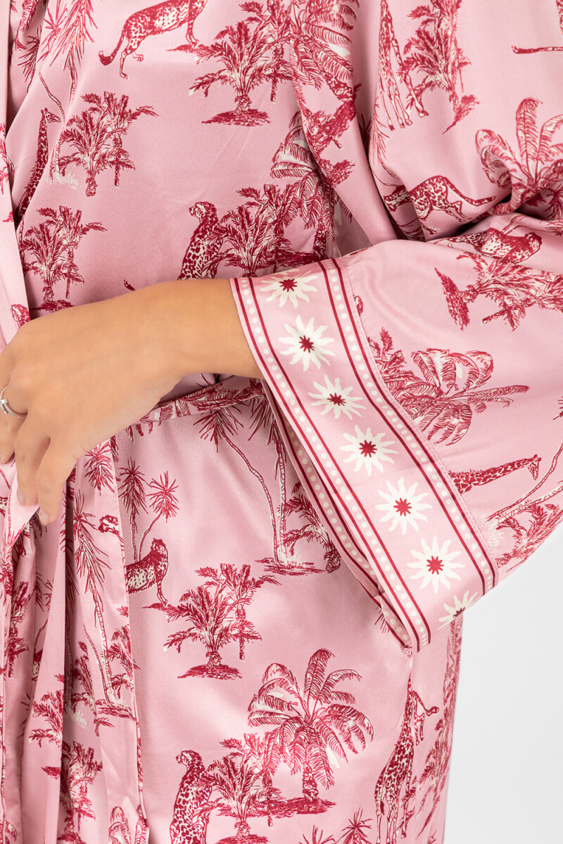 Animal jouy robe Rosado