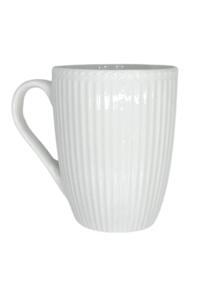 SET X4 TAZAS DISEÑO RAYAS 360ML 8.5X10.5CM BLANCO SET X4 TAZAS DISEÑO RAYAS 360ML 8.5X10.5CM BLANCO