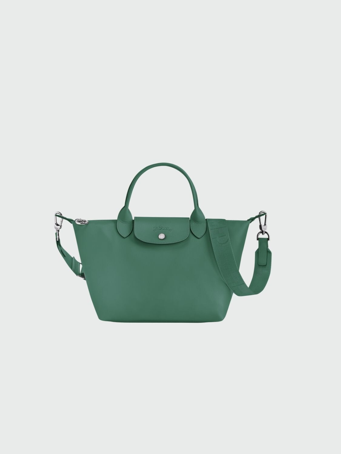 Longchamp -Cartera de cuero, Le pliage Xtra Aguamarina