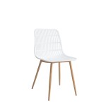SILLA ALASKA PP/METAL SIMIL MADERA BLANCO SILLA ALASKA PP/METAL SIMIL MADERA BLANCO