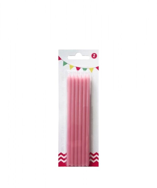 Velita 15cm. rosa pastel x12 Velita 15cm. rosa pastel x12