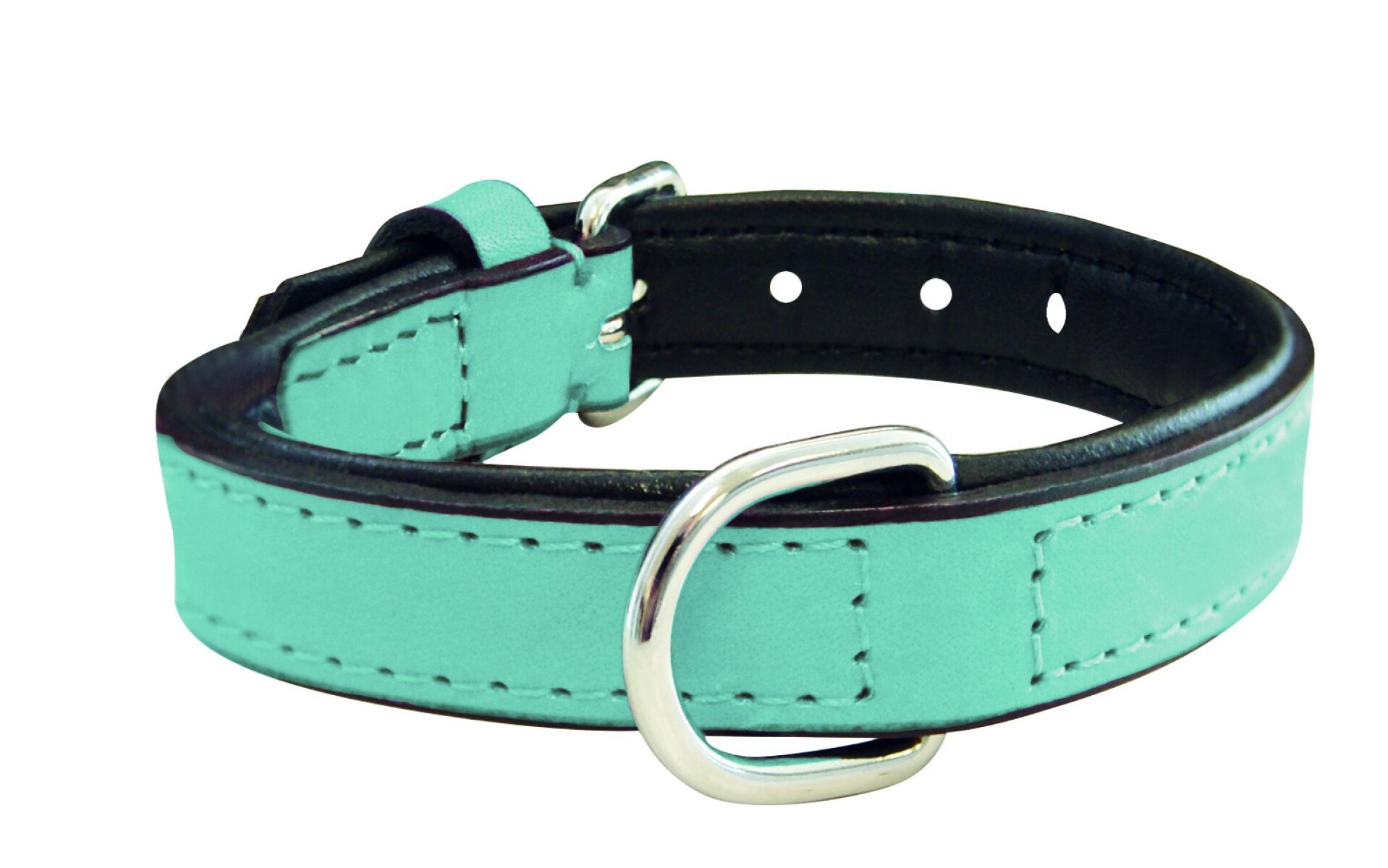 COLLAR DE PIEL ACOLCHADO GLORIA 40CM AZUL 