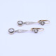 Caravanas oro 18k antiguas con brillantes y diamantes. Caravanas oro 18k antiguas con brillantes y diamantes.