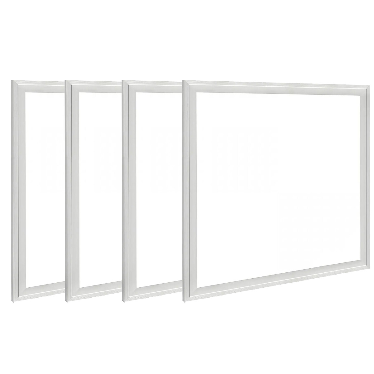 Plafones Cuadrados Promo X4 Unidades Led Luz Fría 60x60cm 