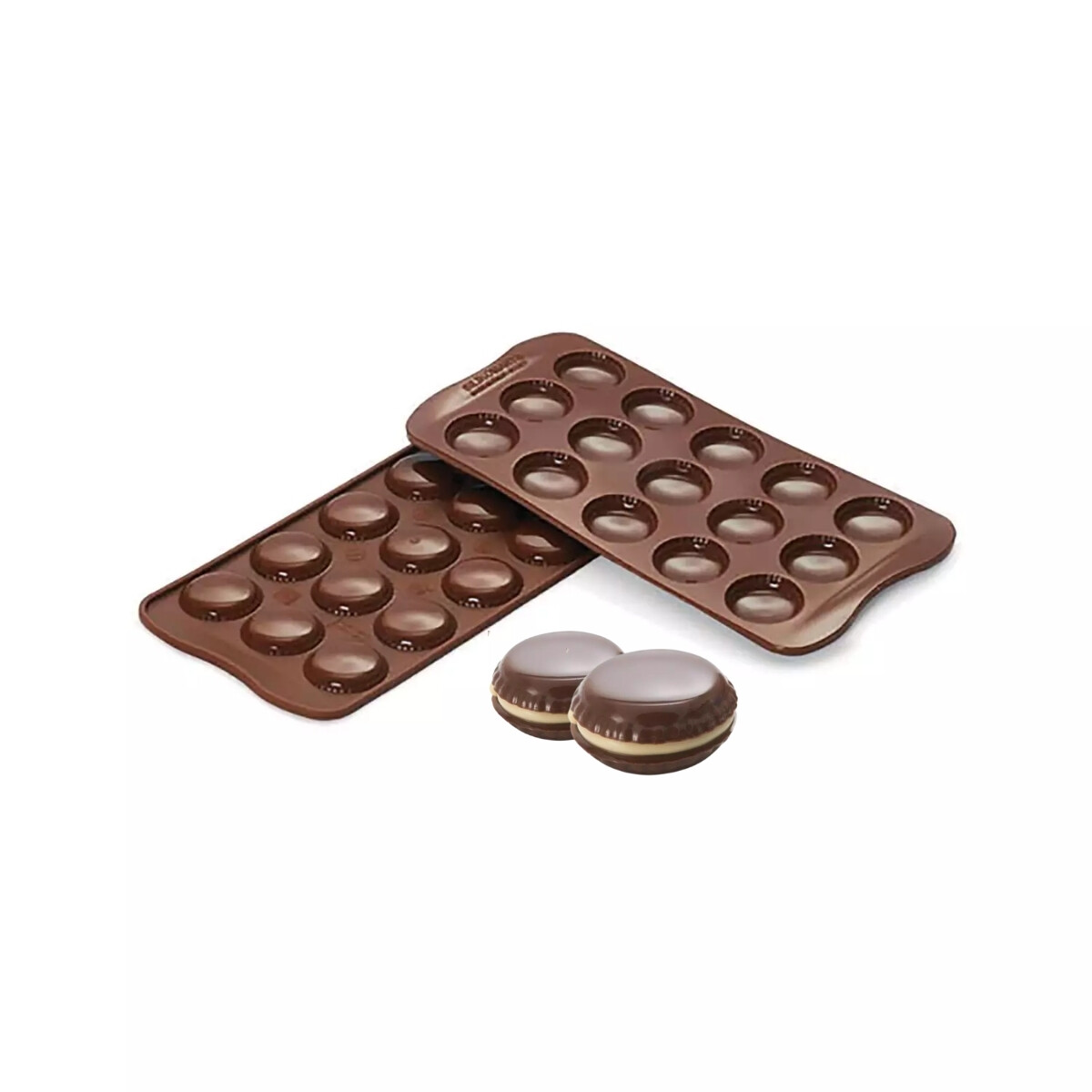 Molde para Macaroons de Silicona 15 Cavidades 