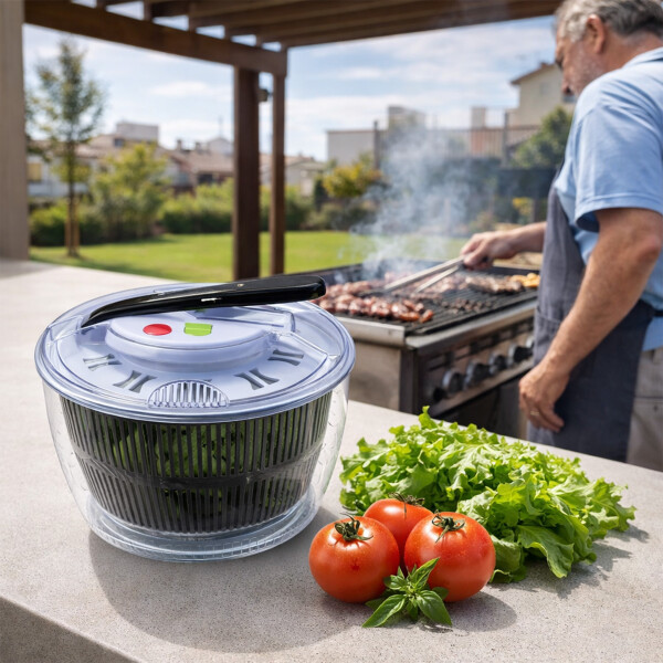 Deshidratador de Alimentos Vegetales Frutas 3L 21x15cm Variante Transparente