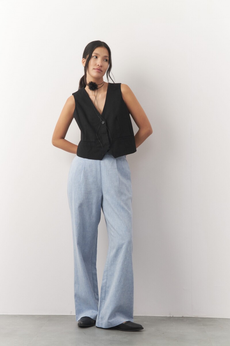 PANTALON JOYCE Azul Melange