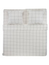 Juego de sábanas CRISTA 220x260bl/negr Juego de sábanas CRISTA 220x260bl/negr