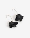 Aros Argollas Metal Aros Argollas Dije - Plateado Plata Cepillada Mate