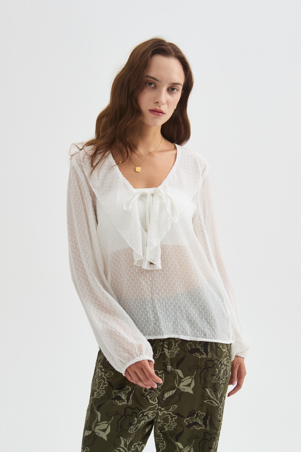 Blusa Ristal Marfil / Off White