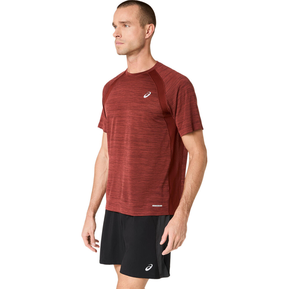 Polos Running Road SS Top Hombre Singed Red