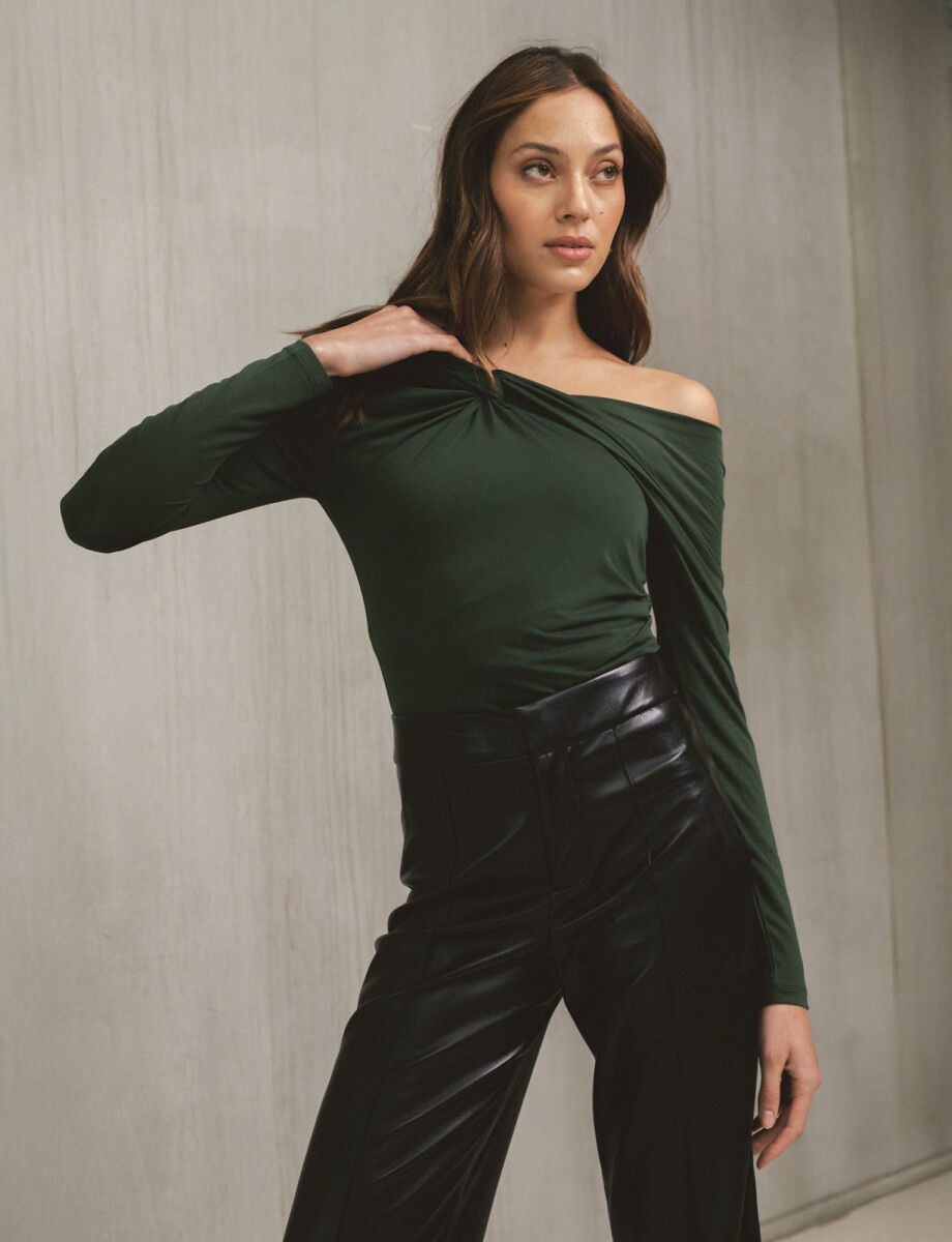 Pantalon Eco Cuero - Negro 