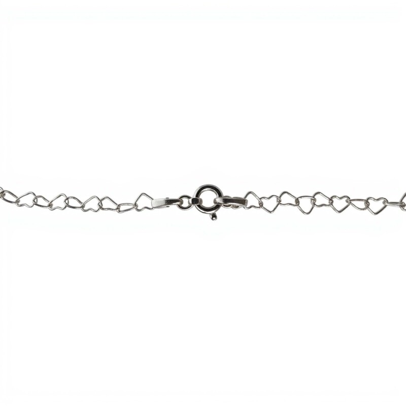 Cadena Corazones - Plata 925 - Sin Piedra - CD3512 sinpiedra