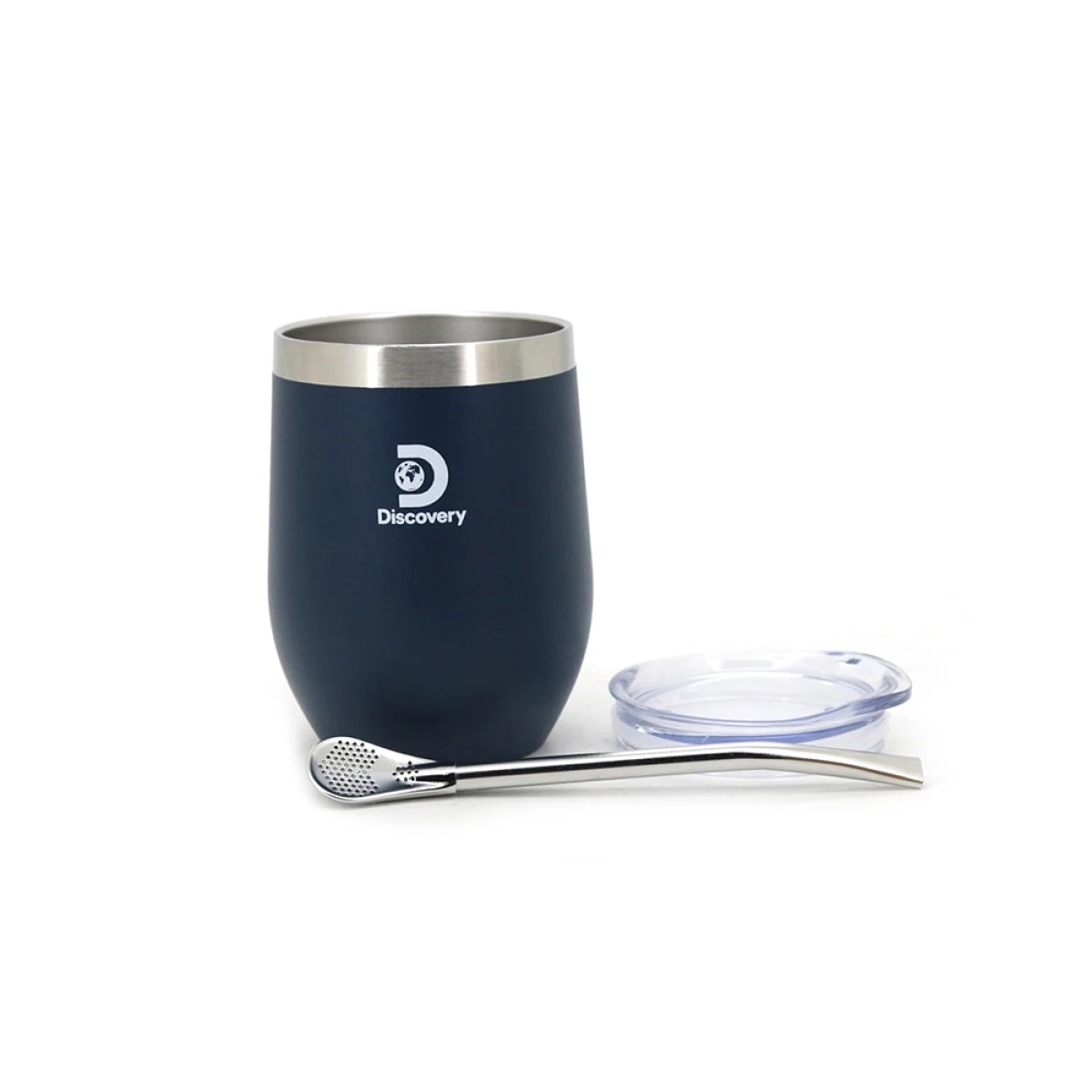 Mate y bombilla de Acero - Discovery - Azul 