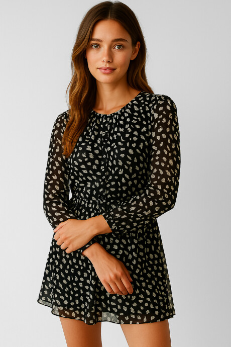 Vestido Dinta Estampado 1