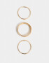 Pulseras Rígidas Sets De metal Set De Pulseras Rígidas Doradas - Dorado