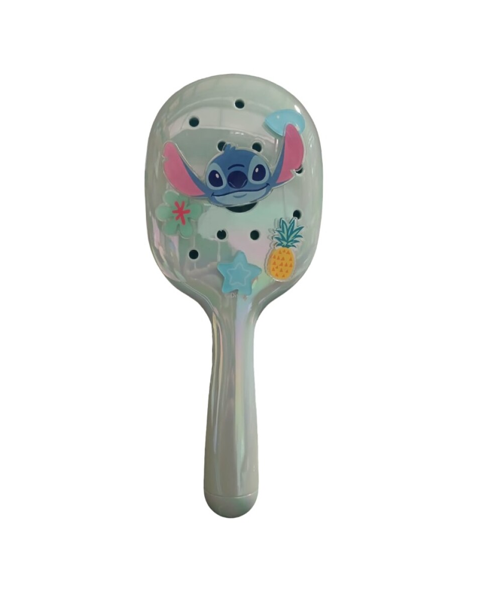 Cepillo de cabello Stitch - celeste 