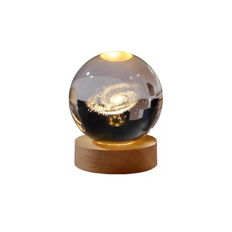 Lampara Veladora Con Esfera de 10 cm de diametro De Vidrio Galaxia