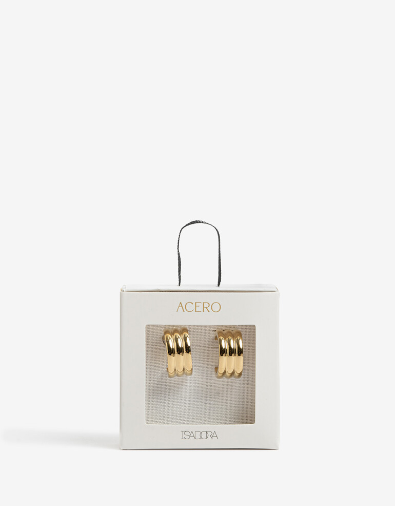 Aros Argollas Metal Argollas De Acero - Dorado