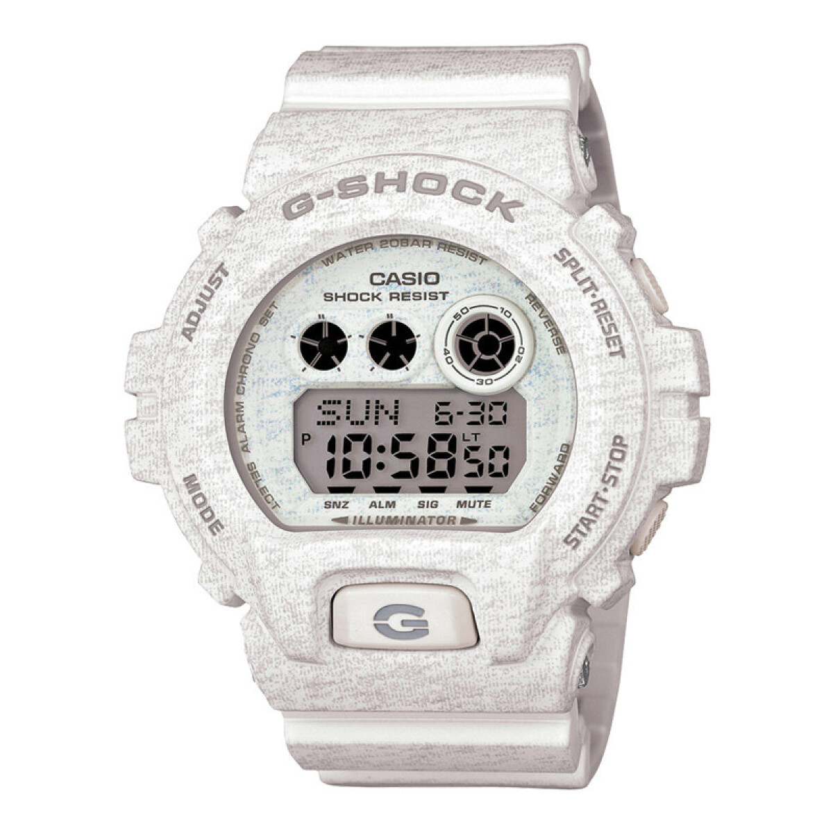 Reloj G-Shock deportivo con banda de resina - Blanco 