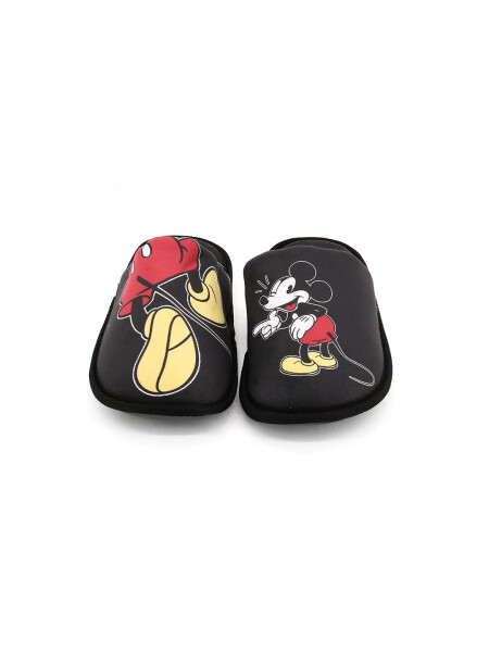 PANTUFLA MICKEY NEGRO