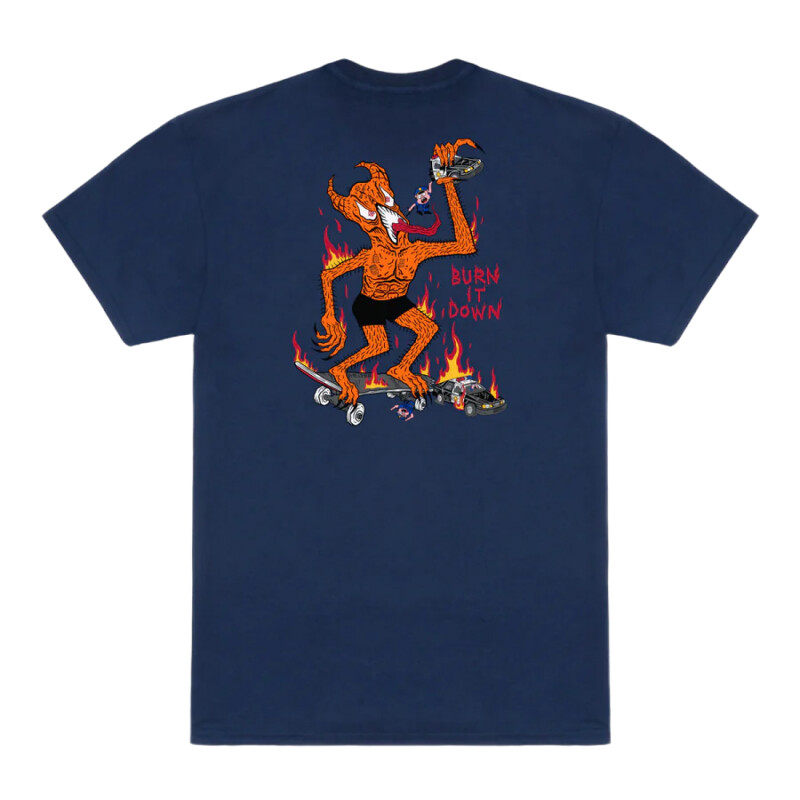 Remera Thrasher Burn It Down - Azul Remera Thrasher Burn It Down - Azul