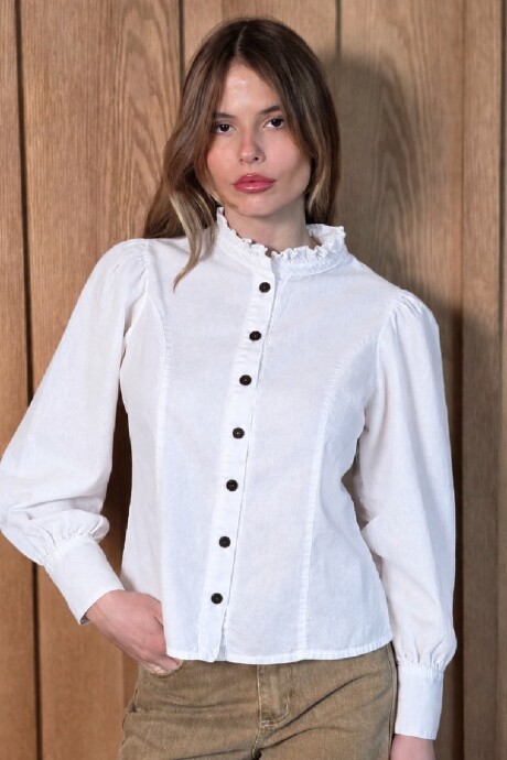 Camisa Mecha Puro Lino Blanco