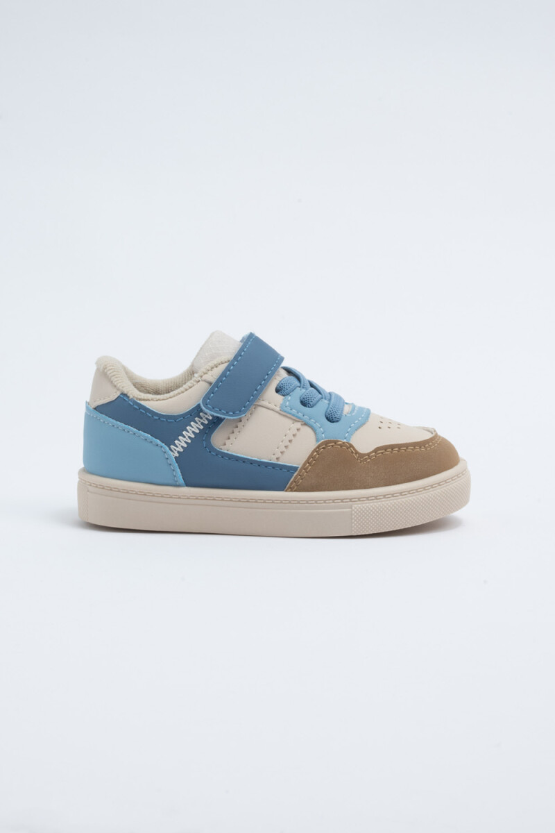 Zapatilla velcro Azul