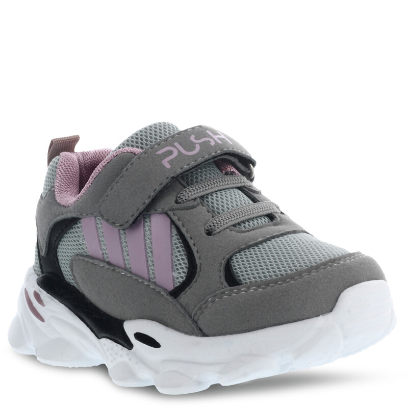Championes Infantiles Push DANI con velcro Gris