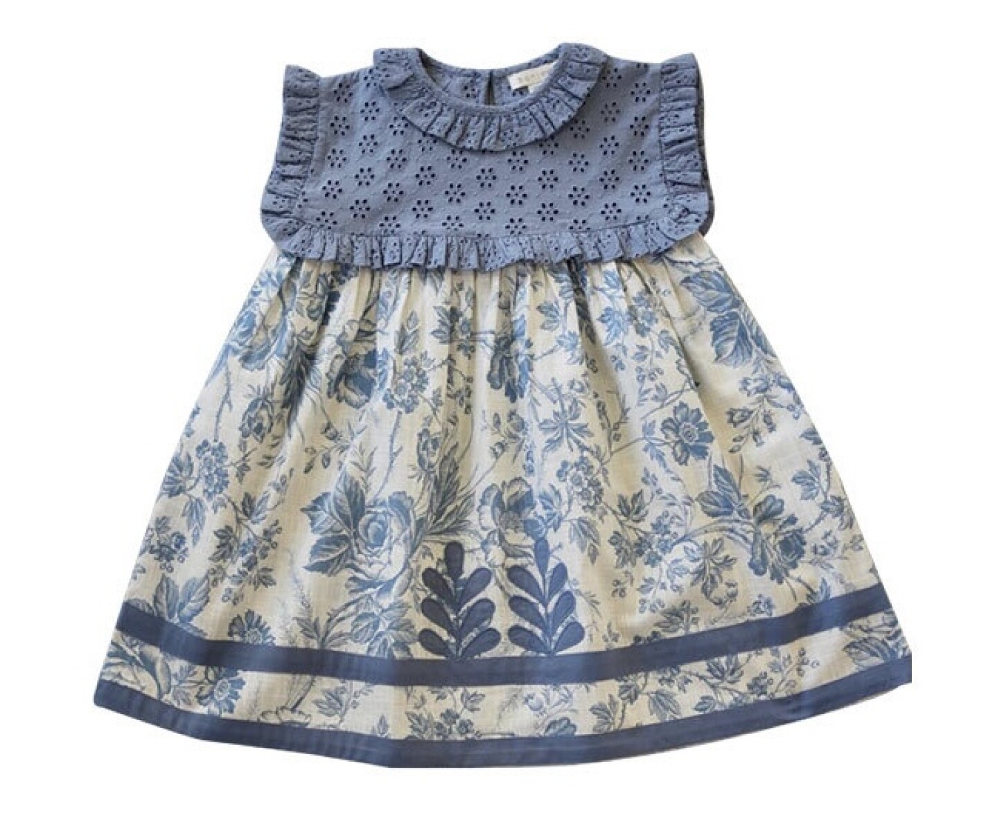 Vestido Broderie Azulino 