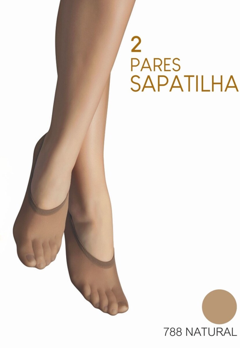 PLANTINA PACK 2 PARES - NATURAL 