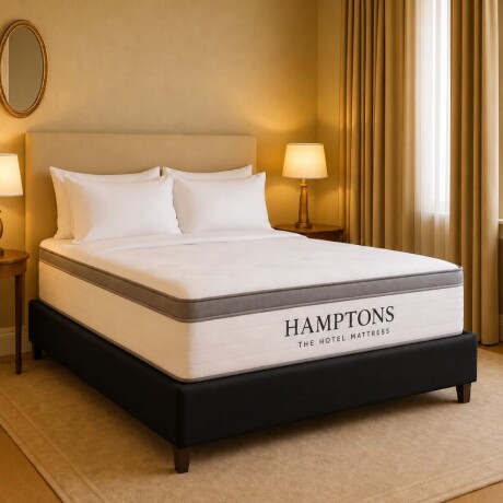 Sommier Plaza Y Media HAMPTONS Rhodium Negro