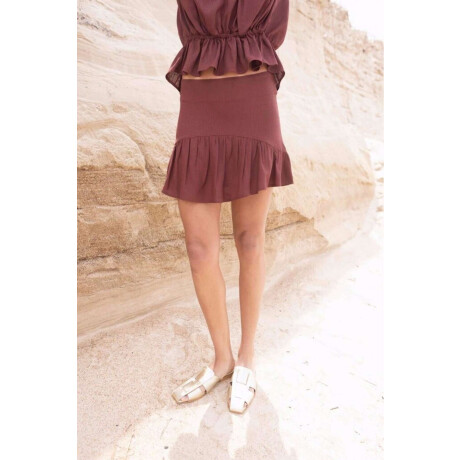 PRE VENTA Falda Ula Chocolate