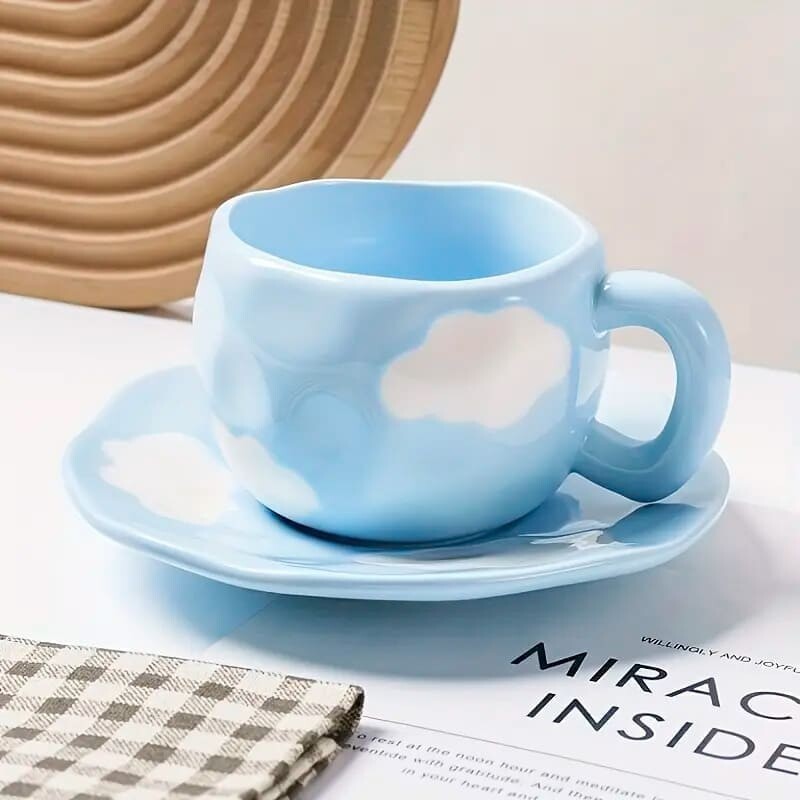 Taza de cerámica nubes 350ml Taza de cerámica nubes 350ml