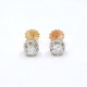 Caravanas En Oro 18K Y Brillantes Caravanas En Oro 18K Y Brillantes