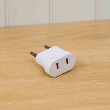 ADAPTADOR FICHA AMERICANA VIVION Blanco