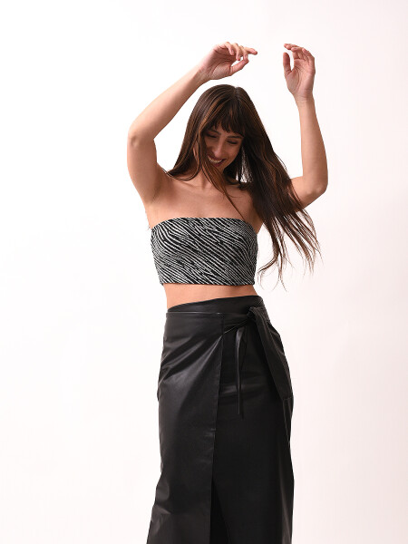 TOP SINGA BANDEAU NEGRO