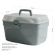 Caja organizadora con bandeja G AZUL CLARO