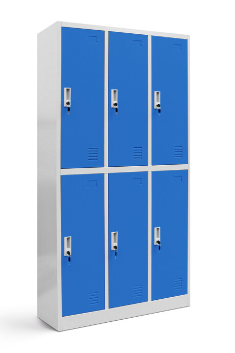 Guardabultos Locker Metálicos De 6 Puertas Guardarropas Guardabultos Locker Metálicos De 6 Puertas Guardarropas