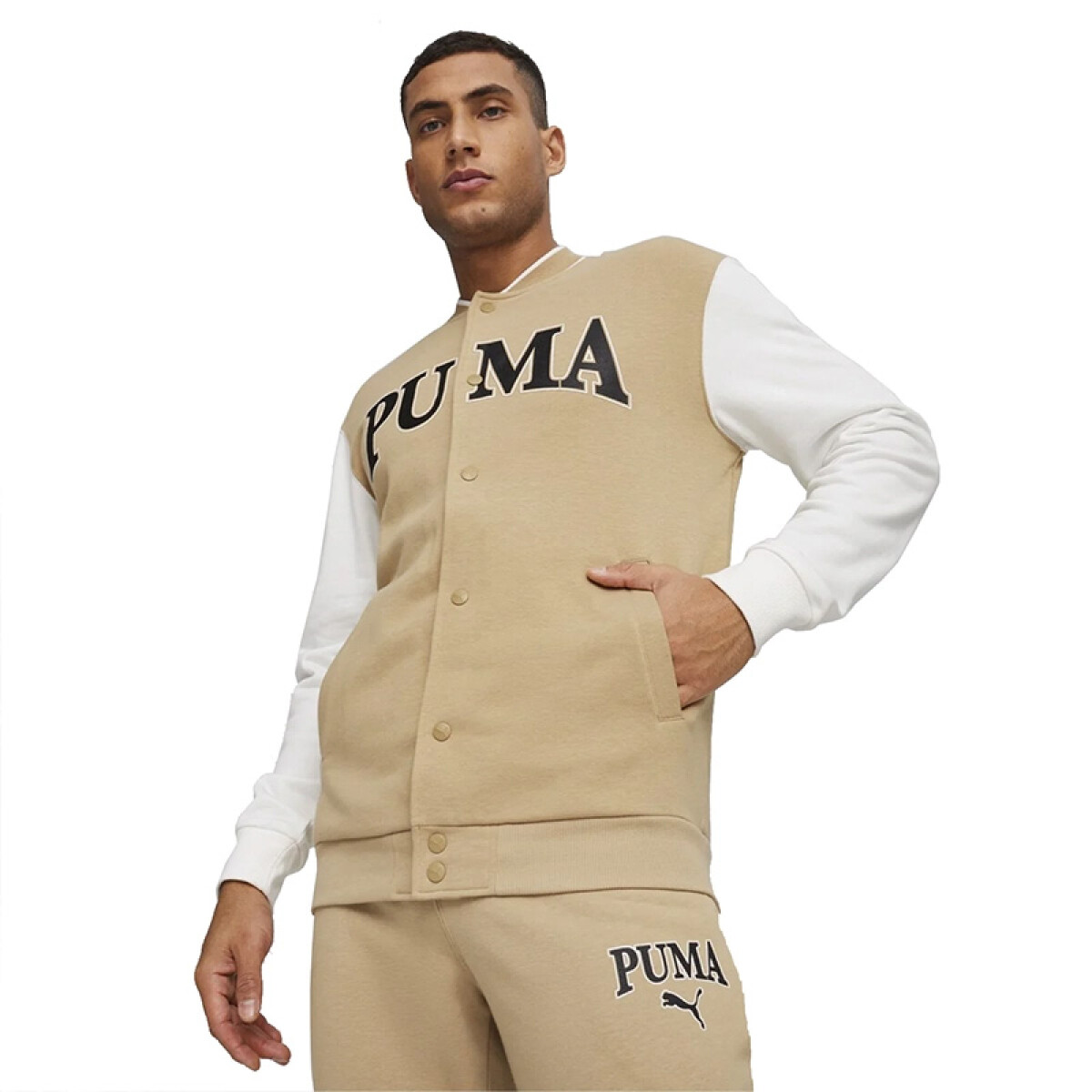 Campera Puma Squad Track de Hombre - 678971 83 - Tan 