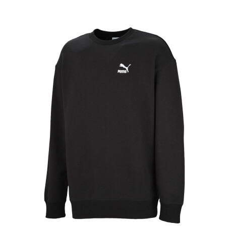 Buzo de Hombre Puma Logo Crew FL Negro