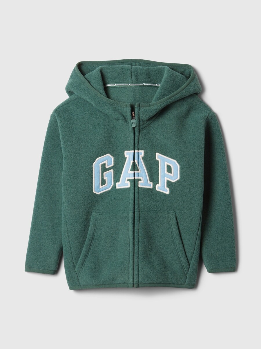Canguro Polar Con Cierre Logo Gap Toddler Niño - Moores Green 