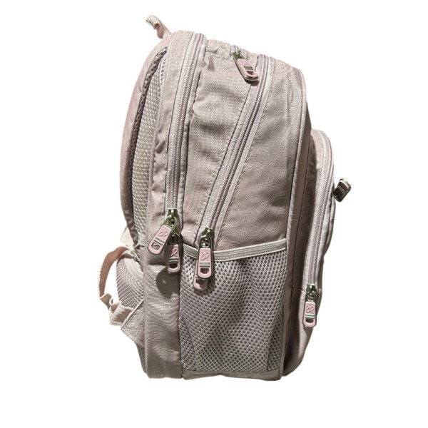 Mochila escolar espalda 17" con útiles Rosa