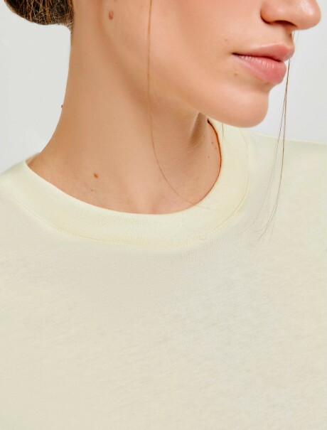 BLUSA FEMENINA SUPER COTTON MANGA CORTA AMARILLO