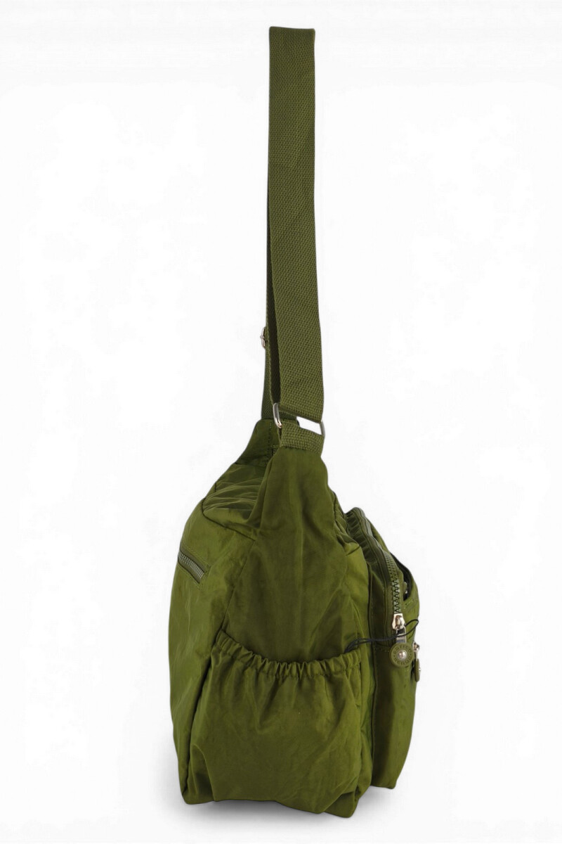 Morral con bolsillos Verde