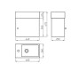 MUEBLE DE BAÑO TOILETTE GDE NO INCLUYE BACHA FERRUM ROBLE OSCURO