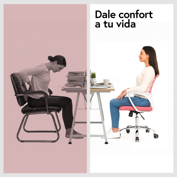 Silla de escritorio Oficina Sillon Ejecutiva Ergonomica IMBACK Color Rosa Silla de escritorio Oficina Sillon Ejecutiva Ergonomica IMBACK Color Rosa