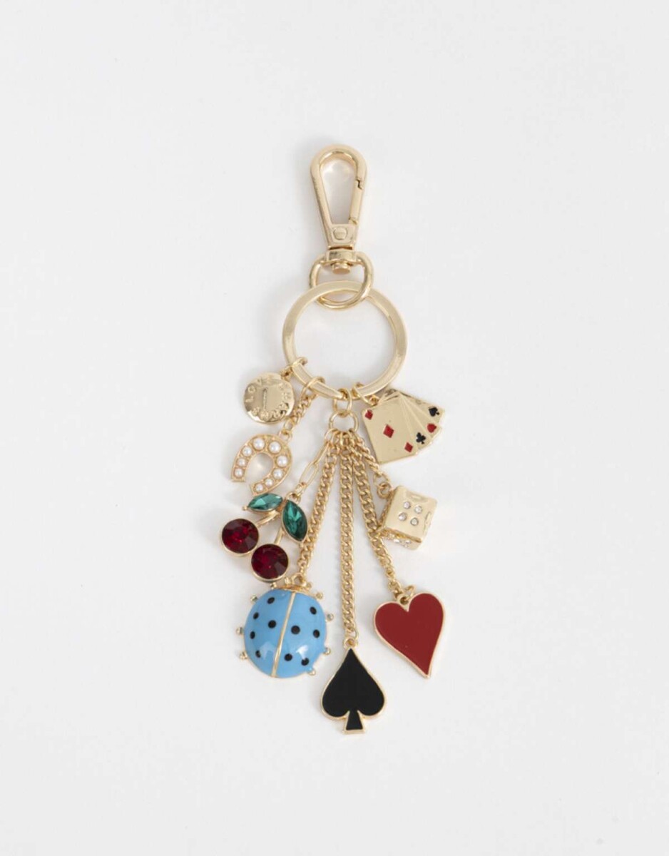 Llavero Y Charm Multidijes - Combinacion Multicolor 