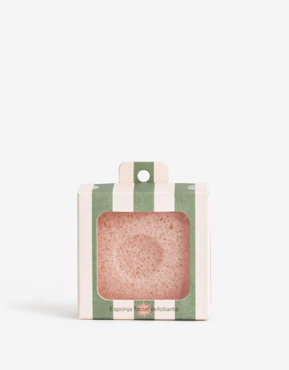 Esponja Exfoliante Facial - Coral Claro 