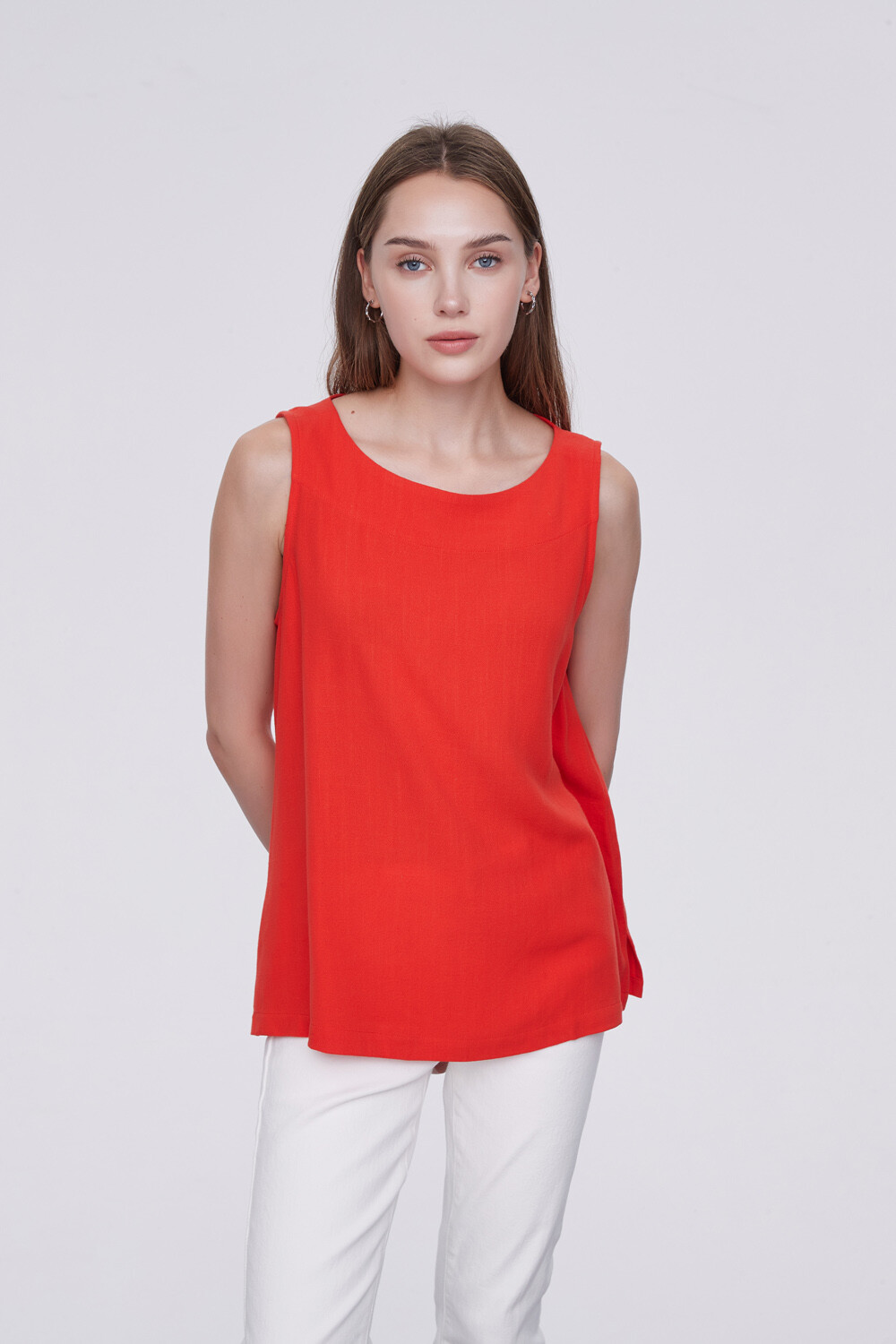 Musculosa Peder Rojo Anaranjado